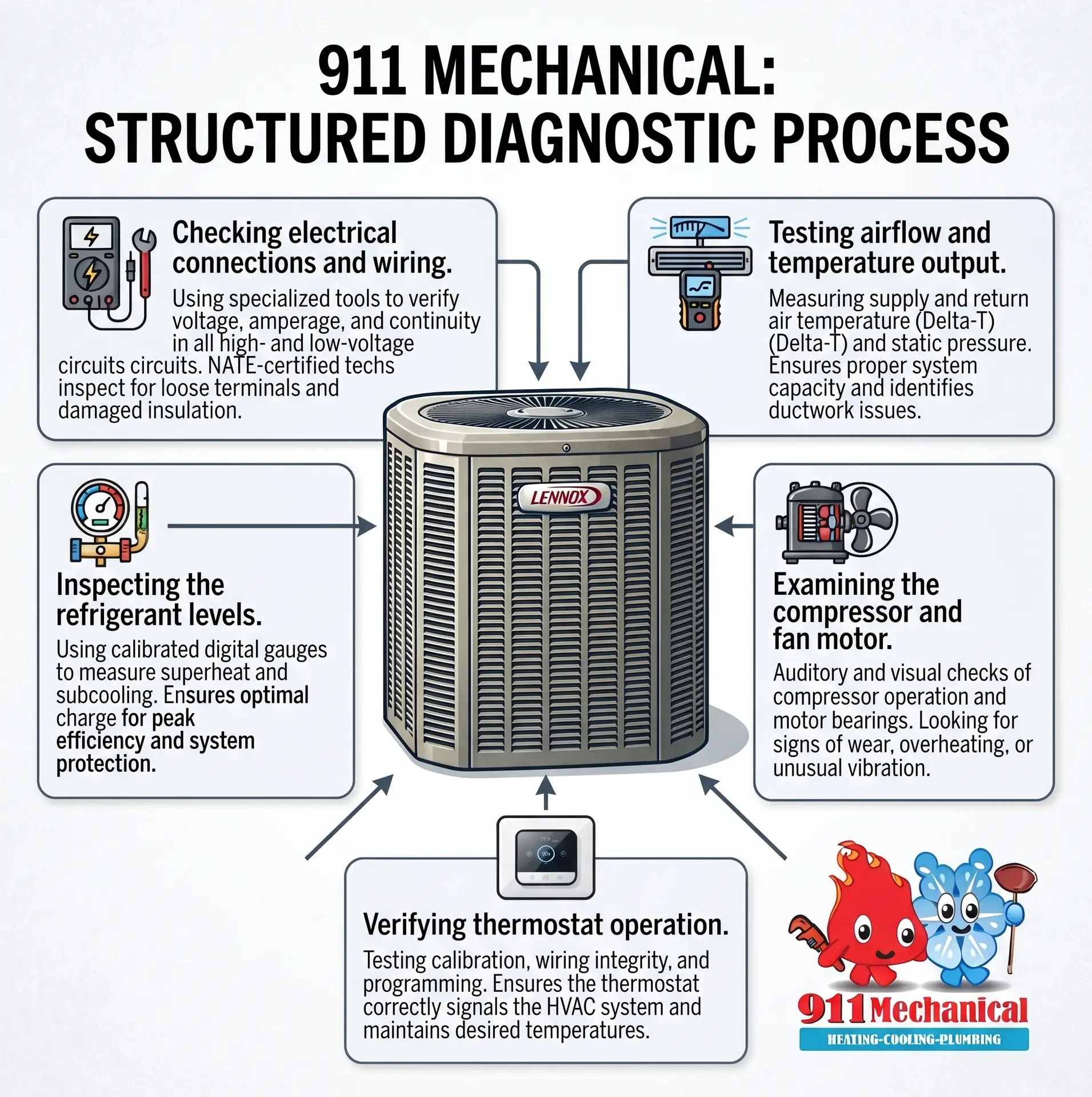 911 Mechanical Structured Diagnostics Processes