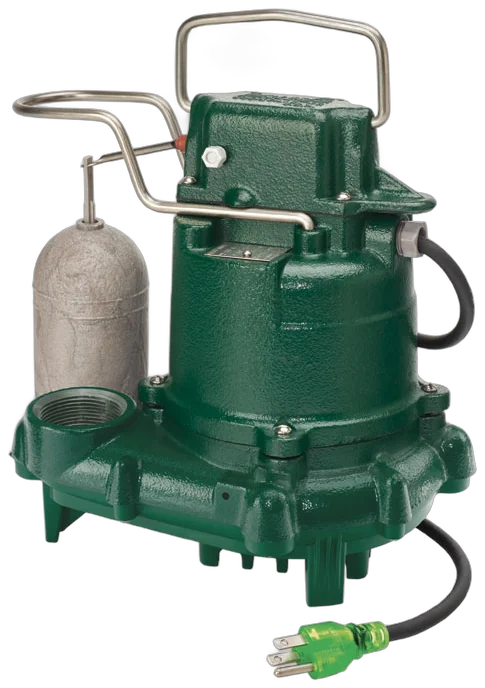 Zoeller cast-iron submersible sump pump with vertical float switch